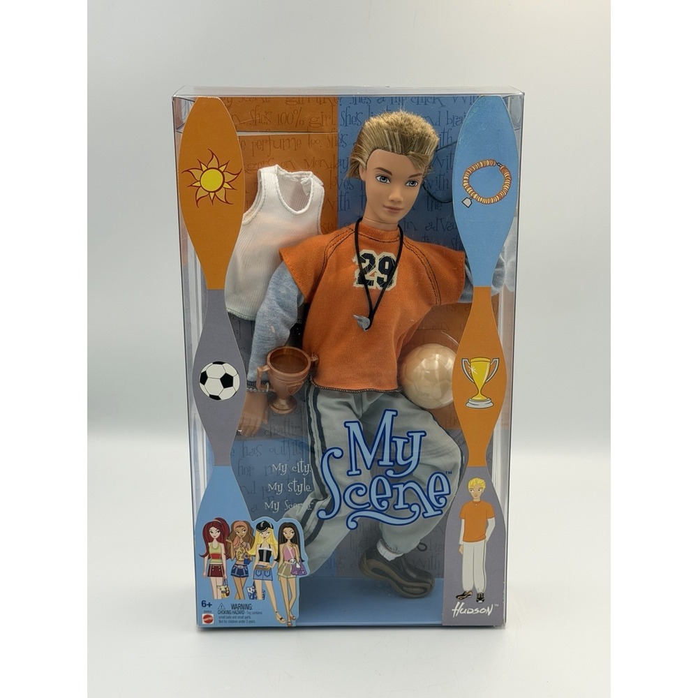 My Scene Hudson Doll 2003 Mattel NRFB Soccer Athlete Y2K Fashion Doll NEW